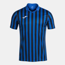 Koszulka do piłki nożnej męska Joma Copa II z krótkim rękawem. Czarne koszulki sportowe męskie Joma, m, bez wzorów, bez kołnierzyka, bez ramiączek, do piłki nożnej. Za 132.00 zł.