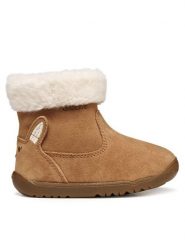 Geox Kozaki B Macchia B564PA 00022 C6627 Brązowy. Brązowe buty zimowe dziewczęce Geox, bez wzorów, ze skóry, bez zapięcia. Za 219.99 zł.