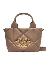 LOVE MOSCHINO Torebka JC4255PP0PLC0105 Beżowy ciemny. Brązowe torebki do ręki damskie Love Moschino, bez wzorów, ze skóry, bez dodatków. Za 949.99 zł.