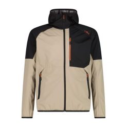 Kurtka softshell z kapturem CMP Ultralight. Brązowe kurtki męskie CMP, m, bez wzorów, z materiału, z kapturem. Za 430.10 zł.