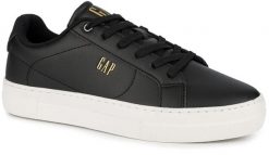 Męskie buty sneakersy trampki sportowe niskie ekoskóra GAP PORTLAND. Czarne trampki męskie GAP, bez wzorów, z materiału, eleganckie, bez zapięcia. Za 179.00 zł.