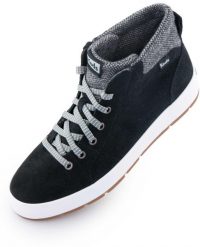 Keds Tahoe damskie botki z miękkiego zamszu i nylonu, wkładka Softerra. Niebieskie botki damskie KED, z dzianiny, eleganckie, bez obcasa, bez zapięcia. Za 255.99 zł.