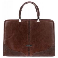 Grosso Bag Torebka Damska Brązowy. Brązowe torby na laptopa damskie Grosso Bag, ze skóry. Za 195.00 zł.