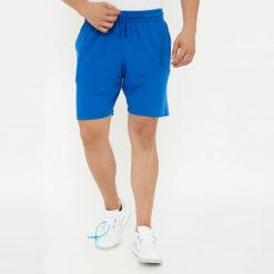 Męskie szorty sportowe z bawełny F7 niebieskie. Niebieskie krótkie spodenki sportowe męskie Legea, m, bez wzorów, z bawełny. Za 68.00 zł.