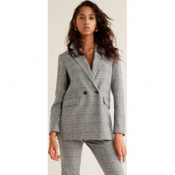Mango - Żakiet Chic. Szare żakiety damskie Mango, z elastanu, eleganckie. Za 269.90 zł.