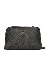 Tommy Hilfiger Torebka Th Monoplay Le Mini Crossover AW0AW17712 Czarny. Czarne torebki do ręki damskie Tommy Hilfiger, bez wzorów, ze skóry, bez dodatków. Za 479.99 zł.