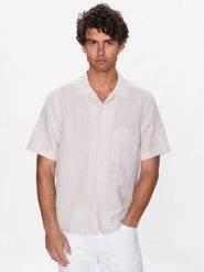 Calvin Klein Koszula K10K109521 Beżowy Regular Fit. Brązowe koszule męskie Calvin Klein, m, bez wzorów, z bawełny, bez kołnierzyka, bez ramiączek. Za 299.99 zł.