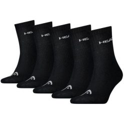 Skarpetki Sportowe Krótkie 5-Pack 35-38 Wygodne i Oddychające. Czarne skarpety damskie Head, bez wzorów, z bawełny. Za 145.99 zł.