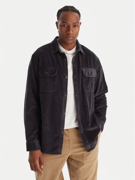 Quiksilver Koszula Venture Cord EQYWT04646 Granatowy Regular Fit. Niebieskie koszule męskie Quiksilver, m, bez wzorów, z bawełny, bez kołnierzyka, bez ramiączek. Za 219.99 zł.