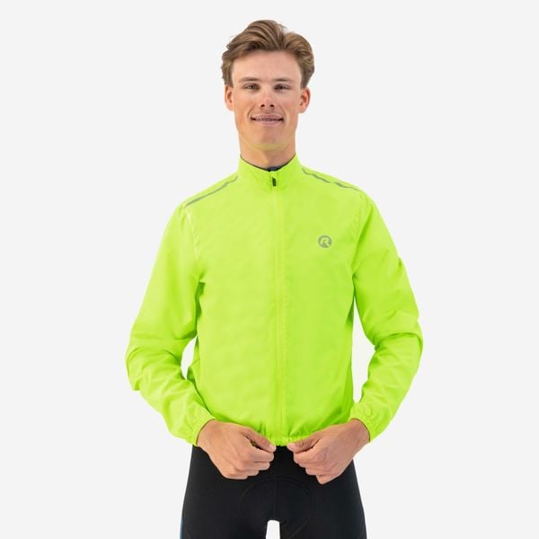 Kurtka wodoodporna Rogelli Core. Żółte kurtki męskie Rogelli, na zimę, l, bez wzorów, z polaru, sportowe, bez kaptura. Za 208.00 zł.