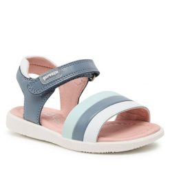 Sandały Garvalin. Niebieskie sandały dziewczęce Garvalin, bez zapięcia. Za 229.99 zł.