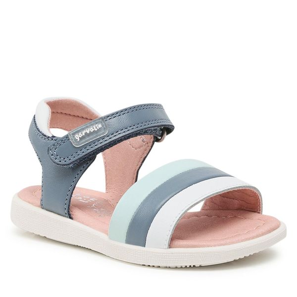 Sandały Garvalin. Niebieskie sandały dziewczęce Garvalin, bez zapięcia. Za 229.99 zł.