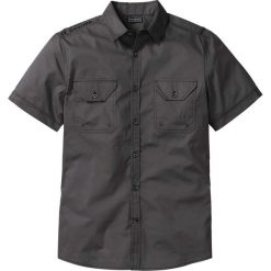 Koszula z krótkim rękawem Slim Fit bonprix antracytowy. Koszule męskie marki bonprix. Za 79.99 zł.