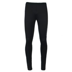 Legginsy Endurance Navotas XCS. Czarne legginsy sportowe męskie Endurance, bez wzorów, do biegania. Za 259.99 zł.