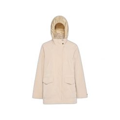 Kurtka damska Geox Claudin. Brązowe kurtki damskie Geox, bez wzorów, bez kaptura. W wyprzedaży za 770.50 zł.