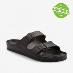 Klapki męskie Coqui - lekkie i wygodne kapcie. Czarne klapki męskie Coqui, z materiału. Za 129.99 zł.