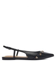 Guess Baleriny FLPDOR LEA05 Czarny. Czarne baleriny damskie Guess, z aplikacjami, ze skóry, bez obcasa. Za 589.99 zł.