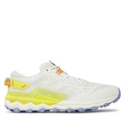Buty do biegania Mizuno. Białe obuwie sportowe damskie Mizuno, bez wzorów, do biegania, mizuno wave. Za 309.99 zł.