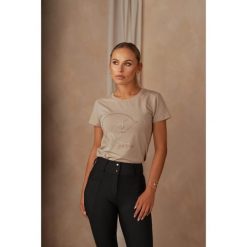T-shirt damski z motywem koni JD ATTACK Yin Yang. Brązowe koszulki sportowe damskie JD ATTACK, bez wzorów, bez kołnierzyka, bez ramiączek, do jazdy konnej. Za 129.00 zł.