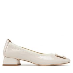 Półbuty Caprice. Brązowe półbuty damskie Caprice, bez wzorów, bez obcasa, na obcasie, bez zapięcia. Za 269.99 zł.