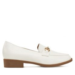 Loafersy DeeZee. Białe mokasyny damskie DeeZee. Za 69.99 zł.