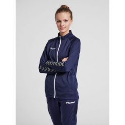 Kurtka damska Hummel Zip hmlAUTHENTIC Poly. Niebieskie bluzy sportowe damskie Hummel, m, bez wzorów, bez kaptura, do piłki ręcznej. W wyprzedaży za 165.50 zł.