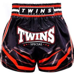 Szorty do boksu tajskiego Twins Special Racing. Czarne szorty sportowe damskie TWINS, m, bez wzorów, z materiału, na fitness i siłownię. Za 387.50 zł.