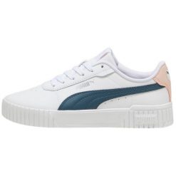 Buty Puma Carina 2.0 385849 31 białe. Białe obuwie sportowe damskie bez wzorów, z gumy. Za 338.63 zł.