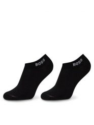 BOSS Skarpety krótkie 50502054 Czarny. Czarne skarpety damskie Boss, bez wzorów, z bawełny. Za 49.99 zł.