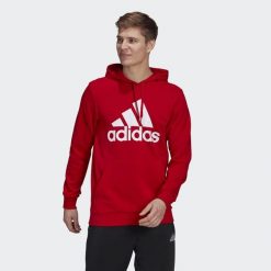 Bluza z kapturem adidas Essentials Big Logo. Białe bluzy sportowe męskie Adidas, s, bez wzorów, z kapturem, na fitness i siłownię. Za 206.00 zł.