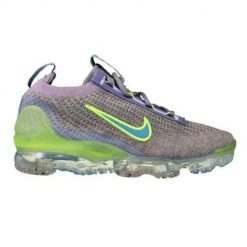 Buty do biegania damskie Nike Air Vapormax 2021 FK. Szare obuwie sportowe damskie Nike, bez wzorów, z materiału, do biegania. Za 497.00 zł.