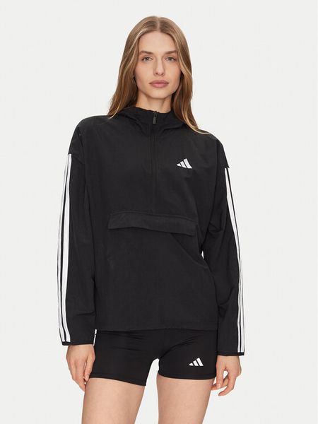 Adidas Wiatrówka Essentials 3-Stripes JE1312 Czarny Regular Fit. Czarne kurtki damskie Adidas, s, bez wzorów, z syntetyku, bez kaptura. Za 189.99 zł.