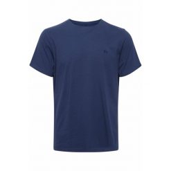 Koszulka Blend Diton Logo Regular Fit. Niebieskie koszulki sportowe męskie DR BLEND, bez wzorów, bez kołnierzyka, bez ramiączek. Za 102.50 zł.