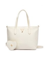 Guess Torebka J6BZ56 W5114 Kremowy. Białe torby i plecaki dziecięce Guess, ze skóry. Za 324.99 zł.