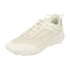 Nike React Live White Pure Platinum. Białe buty sportowe męskie Nike, z meshu, bez zapięcia, do biegania. Za 737.76 zł.