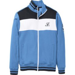Bluza rozpinana bonprix niebiesko-czarno-biały z nadrukiem. Bluzy męskie marki bonprix. Za 109.99 zł.