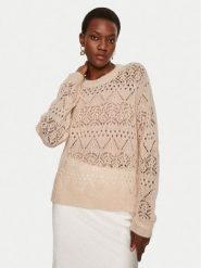 TWINSET Sweter 242TP3690 Różowy Loose Fit. Czerwone swetry damskie Twinset, m, bez wzorów, z syntetyku, bez kołnierzyka, bez ramiączek, bez kaptura. Za 919.99 zł.