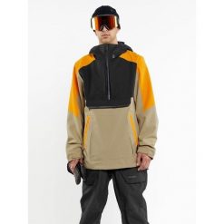 Kurtka snowboardowa męska Volcom Brighton Pullover. Brązowe kurtki snowboardowe męskie Volcom, l, bez wzorów, bez kaptura, narciarskie. W wyprzedaży za 995.15 zł.