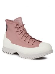 Converse Trzewiki Chuck Taylor A04635C Różowy. Czerwone botki damskie Converse, ze skóry, bez obcasa, na płaskiej podeszwie, bez zapięcia. Za 559.99 zł.