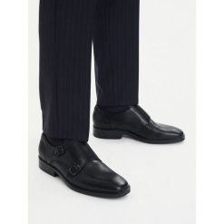 Półbuty ECCO. Czarne eleganckie półbuty ecco, wizytowe, bez zapięcia. Za 427.99 zł.