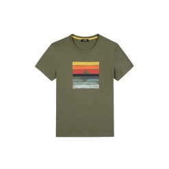 Koszulka z siateczki TBS Keran. Zielone t-shirty damskie TBS, xl, bez wzorów, z bawełny, eleganckie, bez kołnierzyka. Za 146.00 zł.