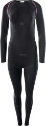 Brugi Bielizna termoaktywna damska zestaw bluza + spodnie legginsy Brugi 2RCG czarny rozmiar L/XL. Czarna bielizna termoaktywna damska Brugi, l, bez wzorów, bez kaptura. Za 189.91 zł.