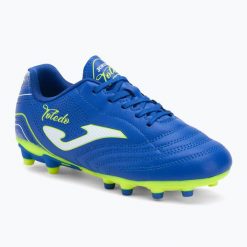 Buty piłkarskie dziecięce Joma Toledo Jr FG royal blue. Niebieskie mokasyny męskie Joma, z syntetyku, młodzieżowe. Za 99.99 zł.