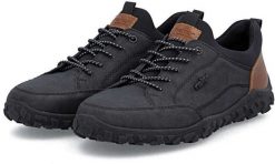 Rieker Shoes Czarne 43 (08150-00). Czarne buty sportowe męskie Rieker, bez zapięcia. Za 324.42 zł.