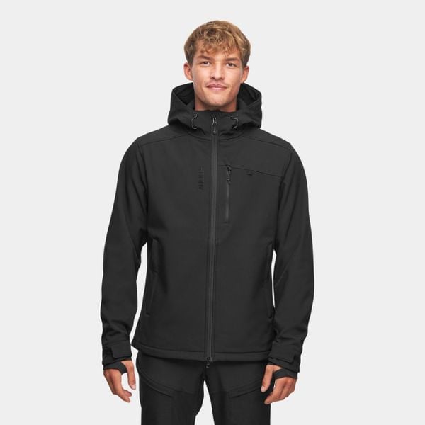 Kurtka męska softshell Membrana HDTX 8000mm Alpinus ASO. Czarne kurtki męskie Alpinus, na jesień, m, bez wzorów, z elastanu, klasyczne, z kapturem. Za 279.00 zł.