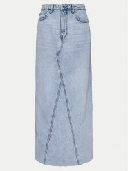 Gina Tricot Spódnica jeansowa 21426 Niebieski Regular Fit. Niebieskie spódnice damskie Gina Tricot, bez wzorów, z bawełny. Za 159.99 zł.