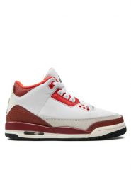Nike Sneakersy Air Jordan 3 Retro SE (GS) DV7028 108 Biały. Białe buty sportowe chłopięce Nike, bez wzorów, ze skóry, bez zapięcia. Za 529.99 zł.