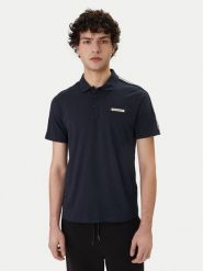 EA7 Emporio Armani Polo 7M001477 AF10375 UB102 Granatowy Regular Fit. Niebieskie koszulki polo męskie EA7 Emporio Armani, m, bez wzorów, z bawełny, bez ramiączek. Za 429.99 zł.