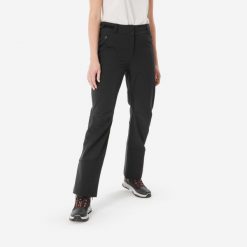 Spodnie turystyczne damskie Quechua SH500 Warm. Czarne spodnie sportowe damskie QUECHUA, xs, bez wzorów, z materiału, trekkingowe. Za 249.99 zł.