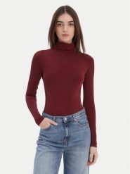 Wolford Body Colorado 75083 Bordowy Slim Fit. Czerwone bluzki damskie Wolford, s, bez wzorów, z bawełny, bez kołnierzyka, bez ramiączek. Za 709.99 zł.